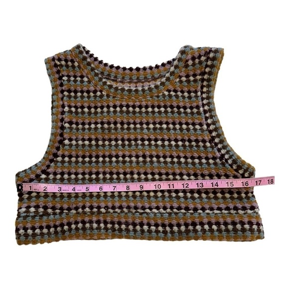 Zara Retro Cropped Sweater Vest - Size 13-14 - Picture 5 of 9